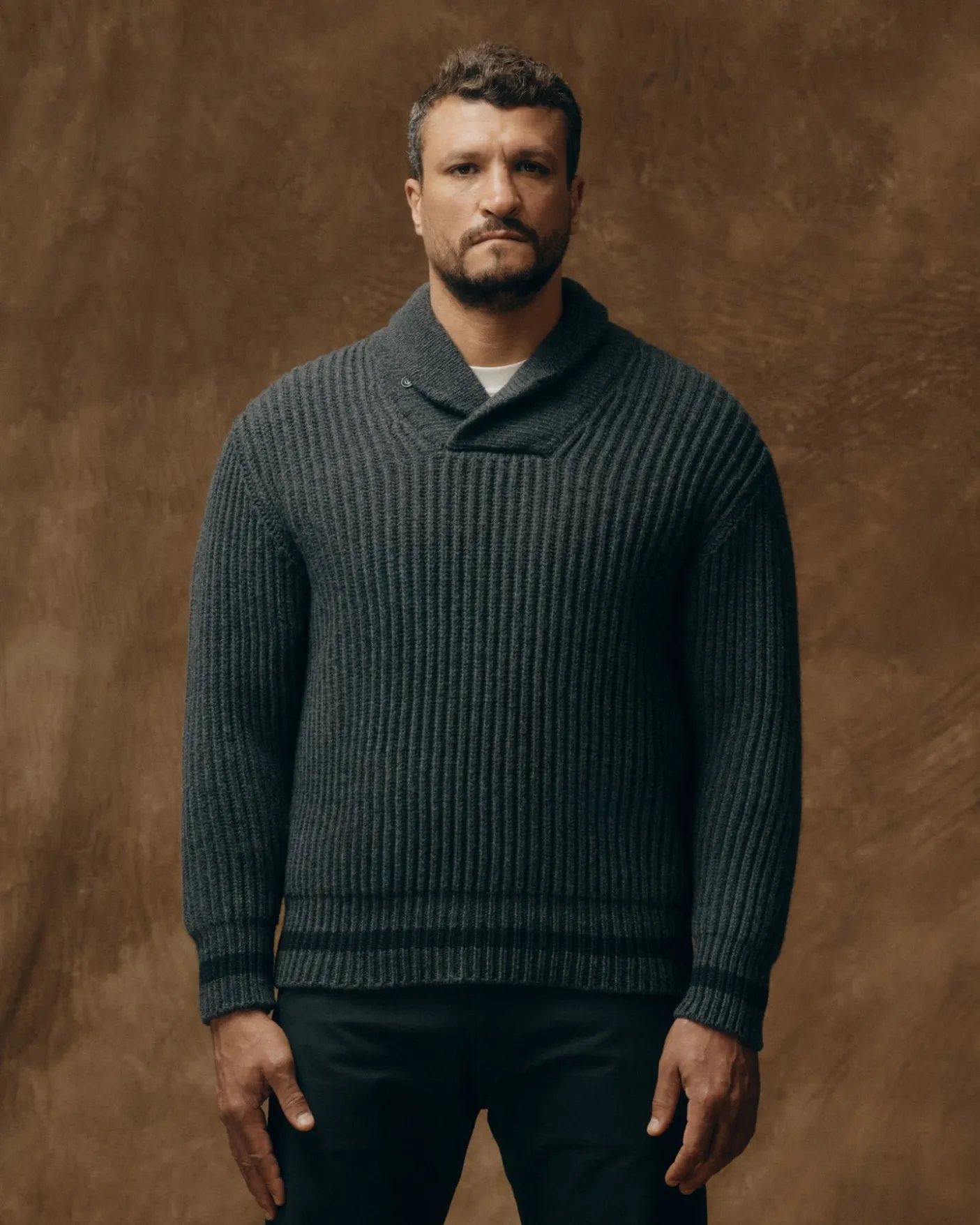 Bristol Shawl Neck Sweater