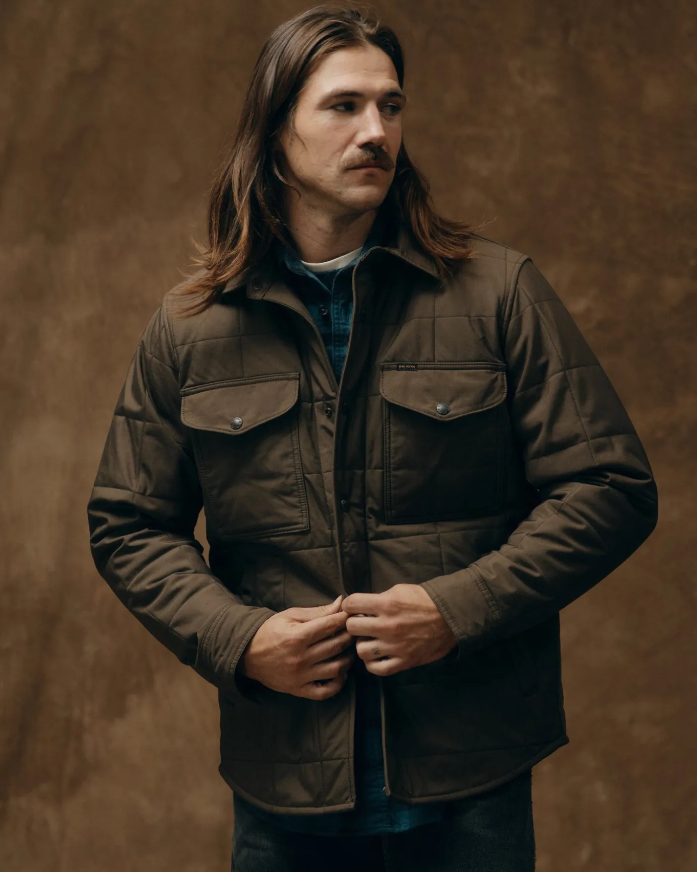 Cover Cloth Quilted Jac-shirt