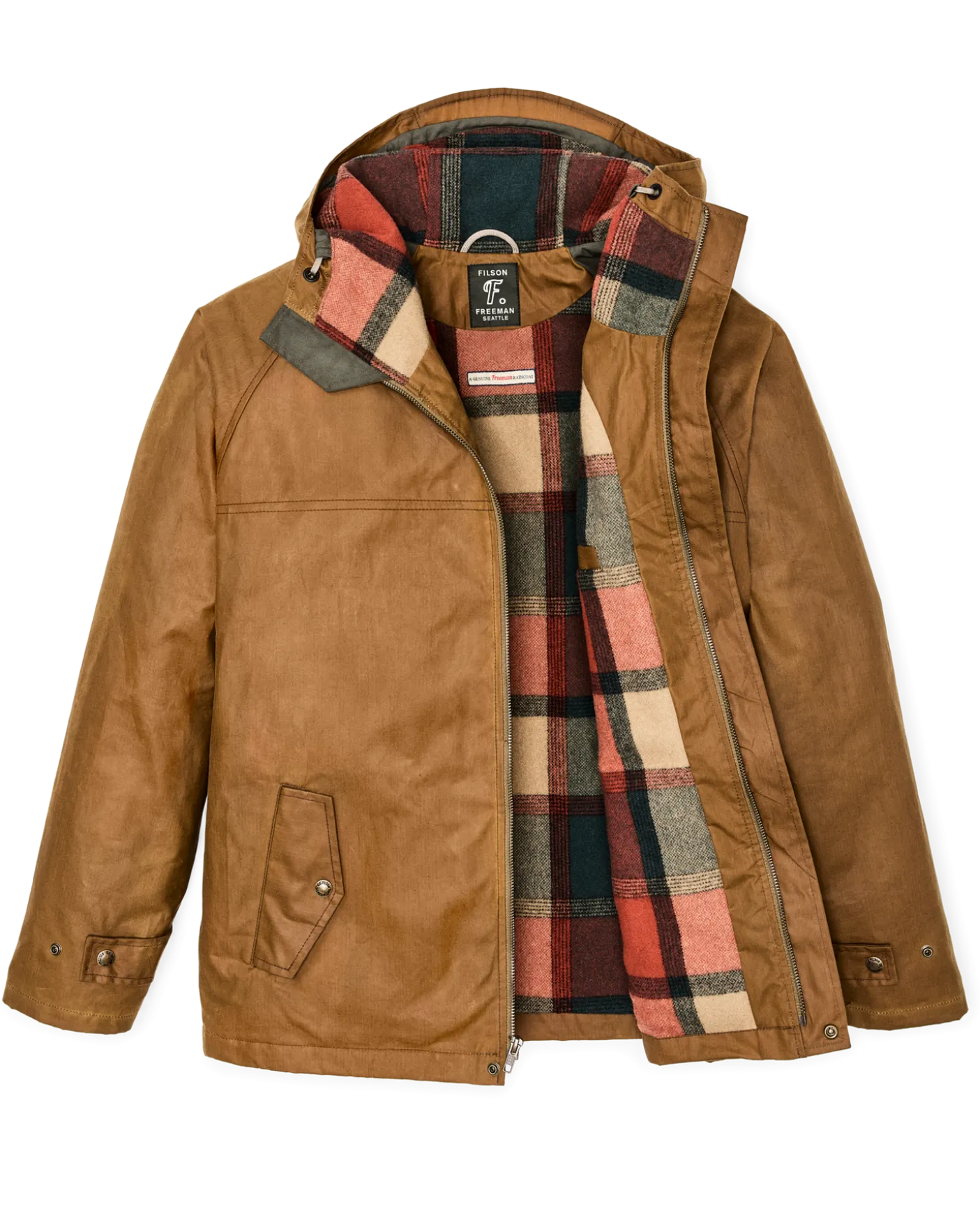 Filson X Freeman Wool Lined Raincoat