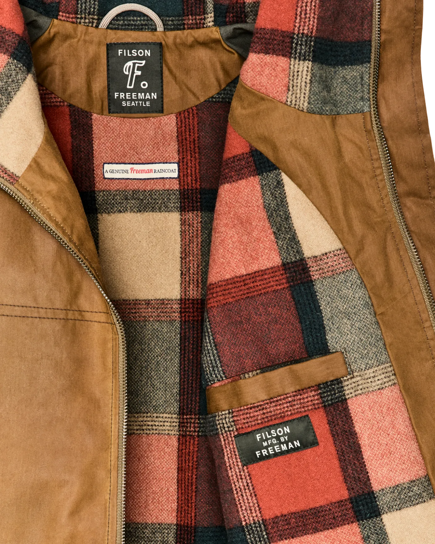 Filson X Freeman Wool Lined Raincoat