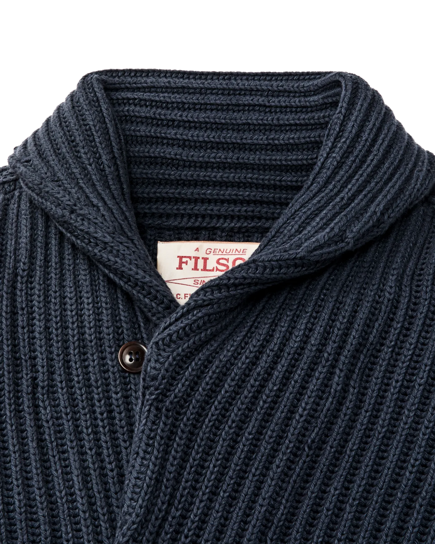 Fisherman Rib Cotton Cardigan