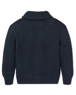 Fisherman Rib Cotton Cardigan