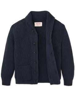 Fisherman Rib Cotton Cardigan