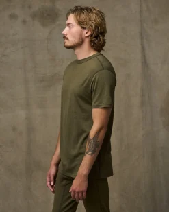210g Merino Wool Short Sleeve Crewneck T-Shirt