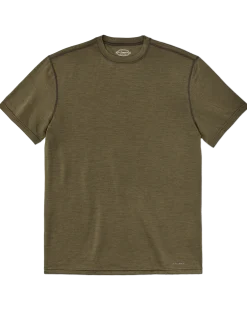 210g Merino Wool Short Sleeve Crewneck T-Shirt