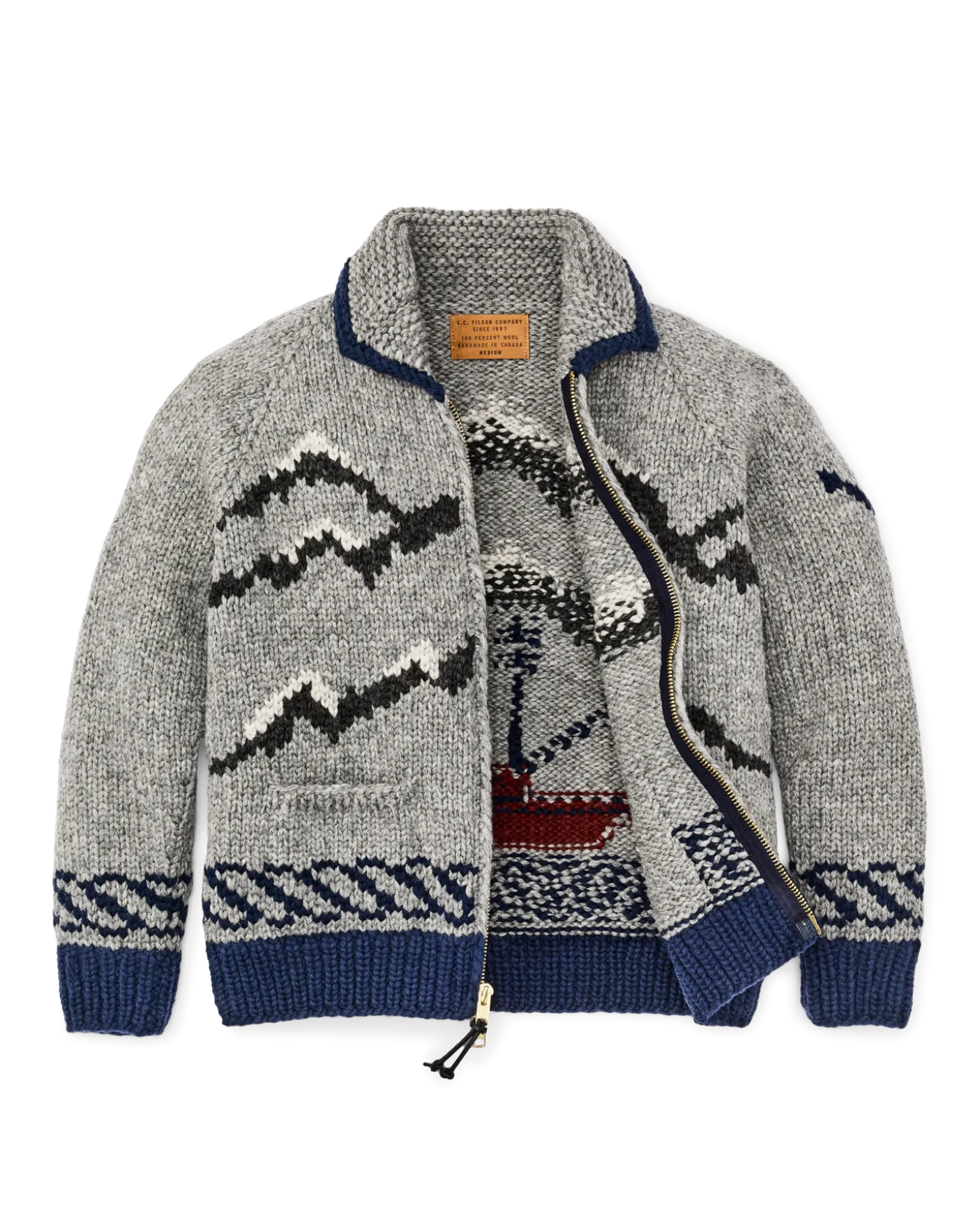 Handmade Full-zip Sweater