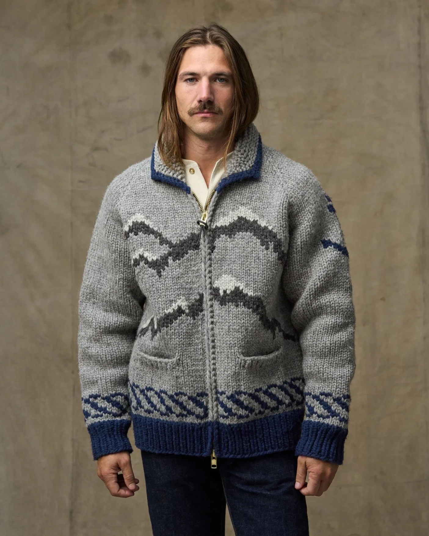 Handmade Full-zip Sweater