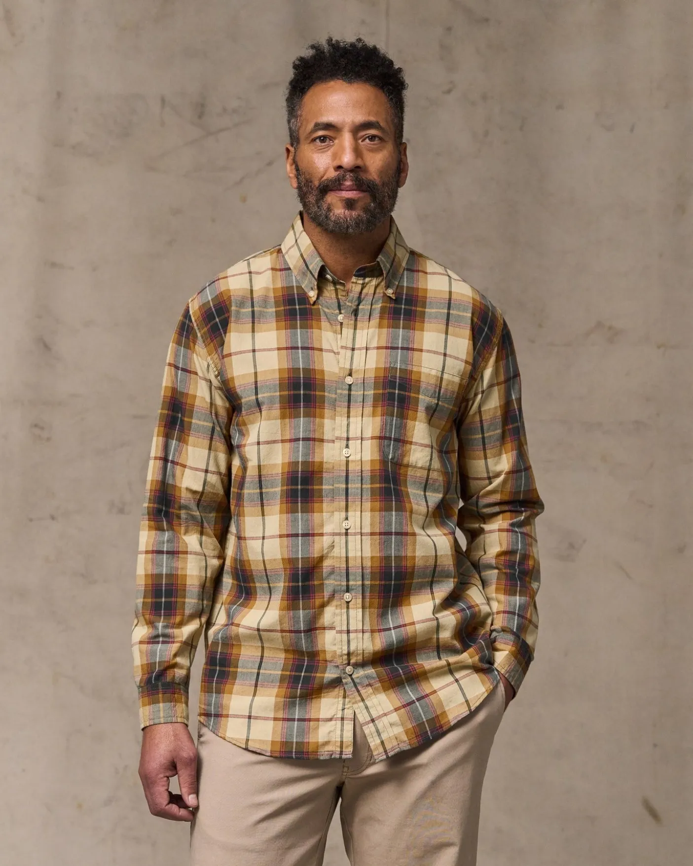 Madras Button-Down Shirt