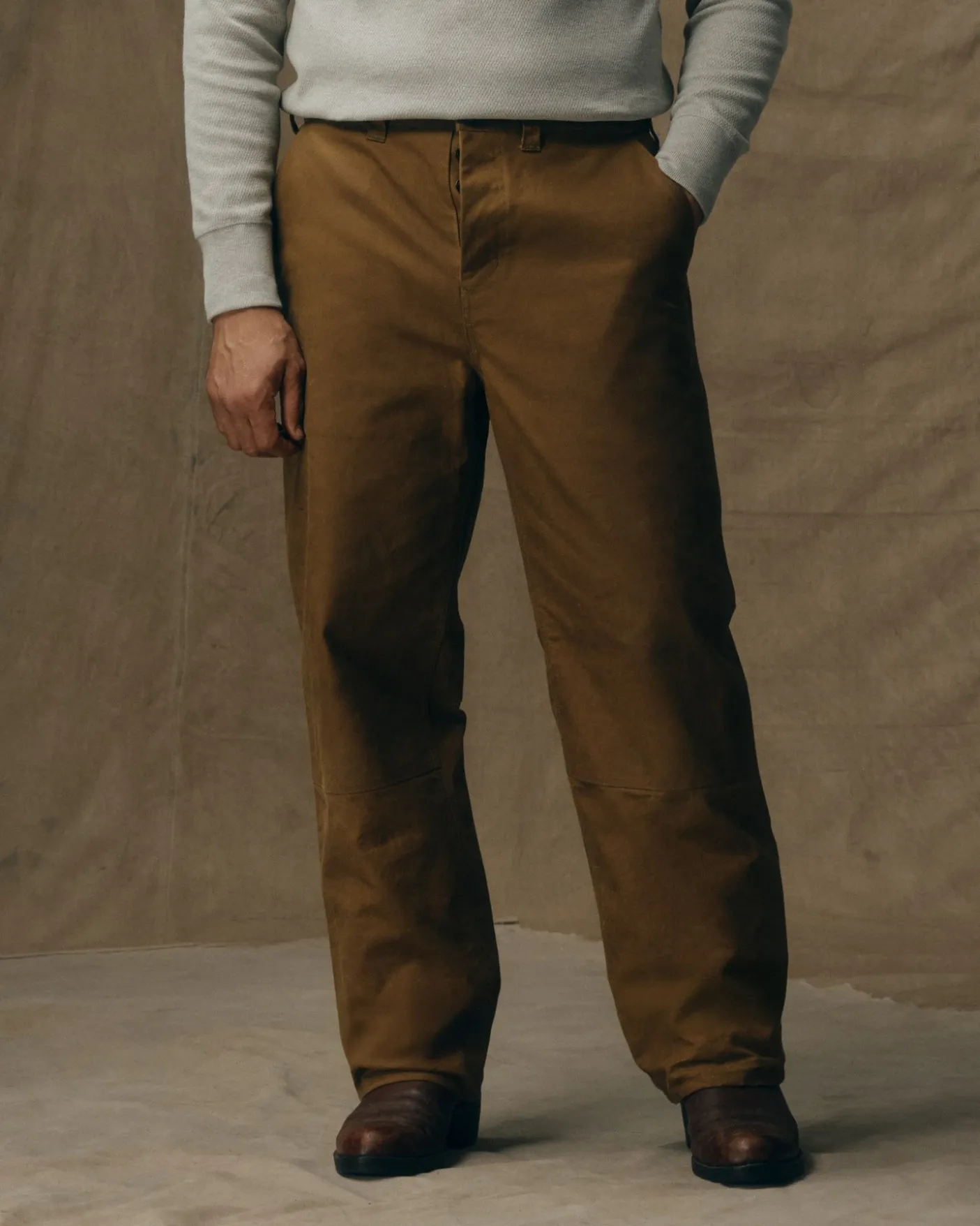 Oil Finish Double Tin Cloth Pants