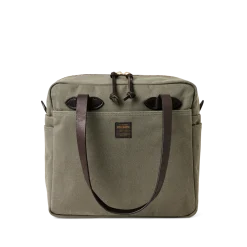 Rugged Twill Zipper Tote Bag