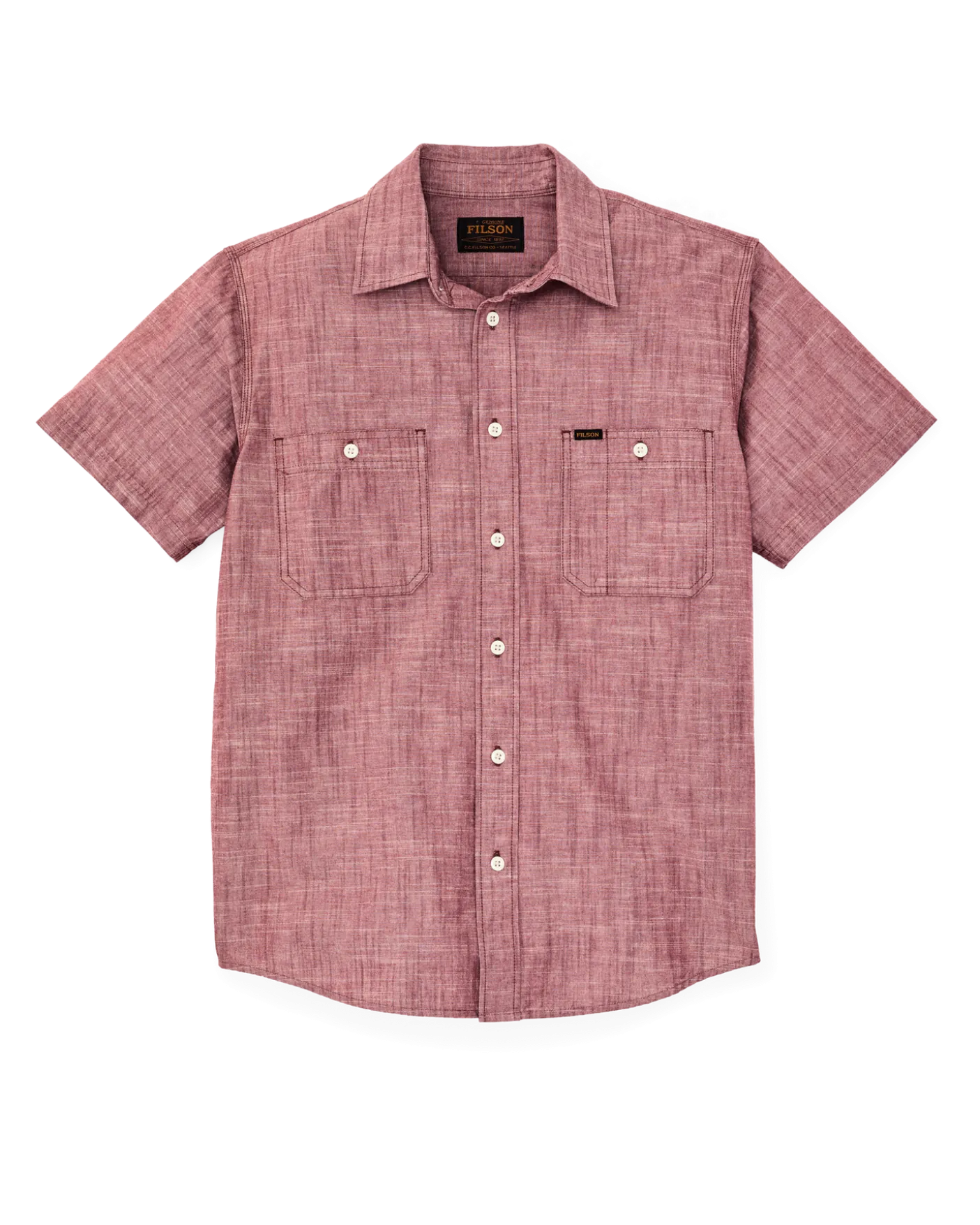 Short Sleeve Chambray Shirt