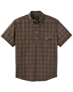 Short Sleeve Madras Popover Shirt
