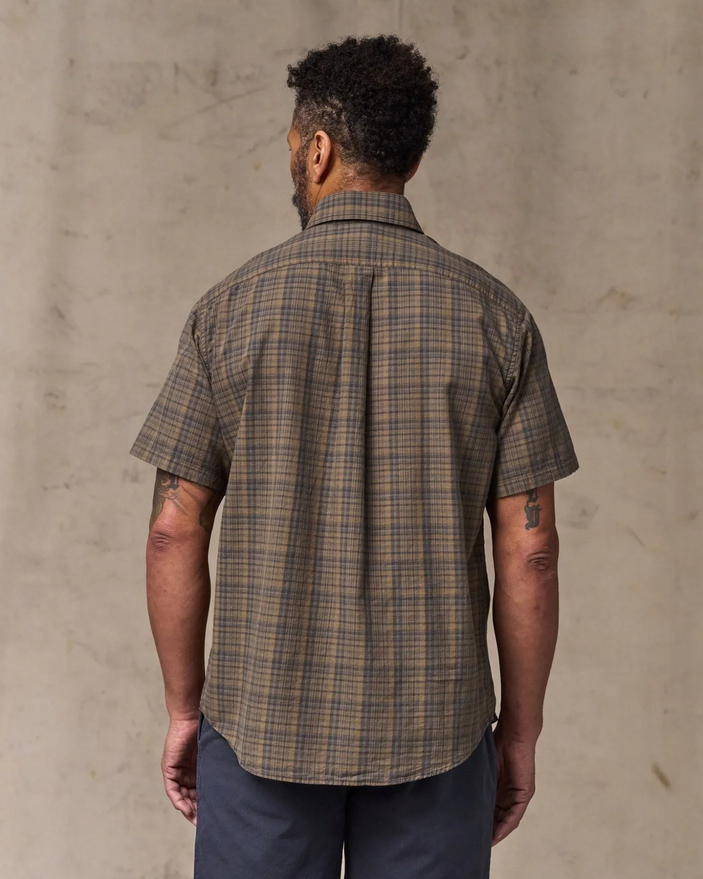 Short Sleeve Madras Popover Shirt