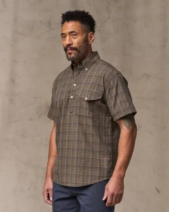 Short Sleeve Madras Popover Shirt