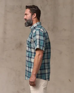 Short Sleeve Madras Popover Shirt