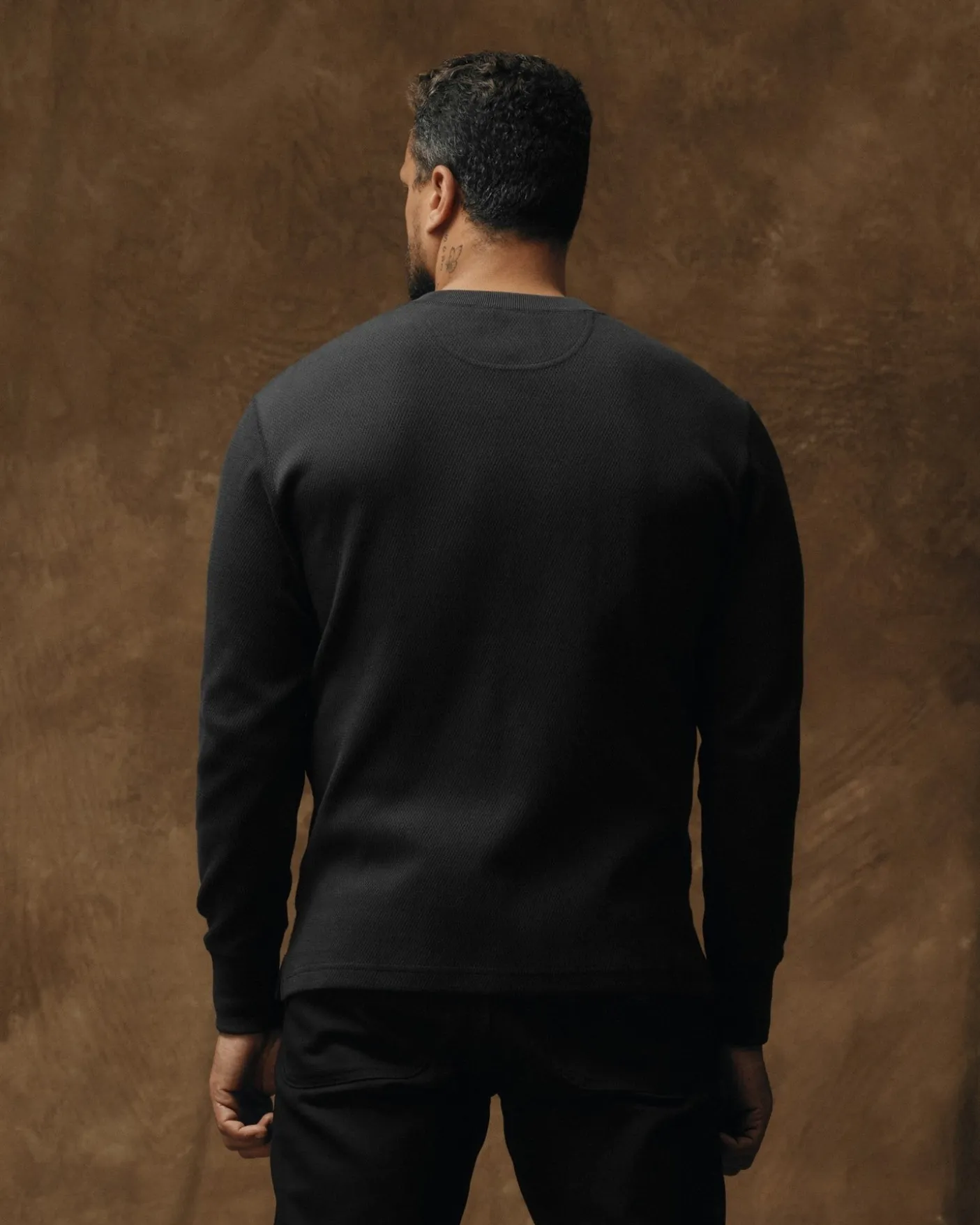 Waffle Knit Henley