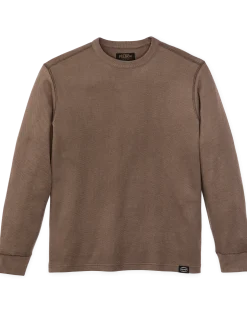 Waffle Knit Thermal Crewneck