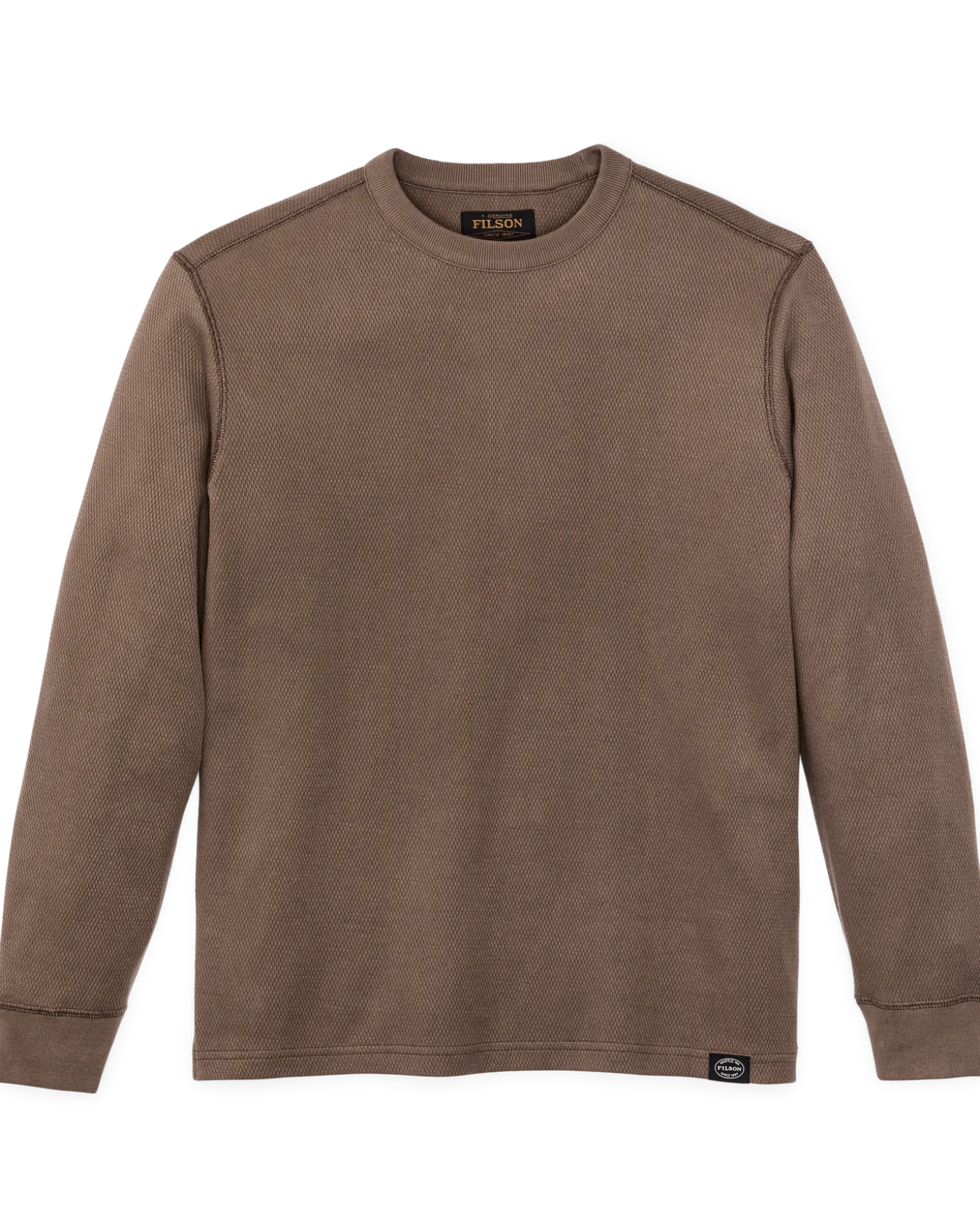 Waffle Knit Thermal Crewneck