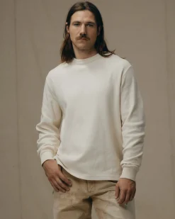 Waffle Knit Thermal Crewneck
