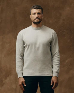Waffle Knit Thermal Crewneck