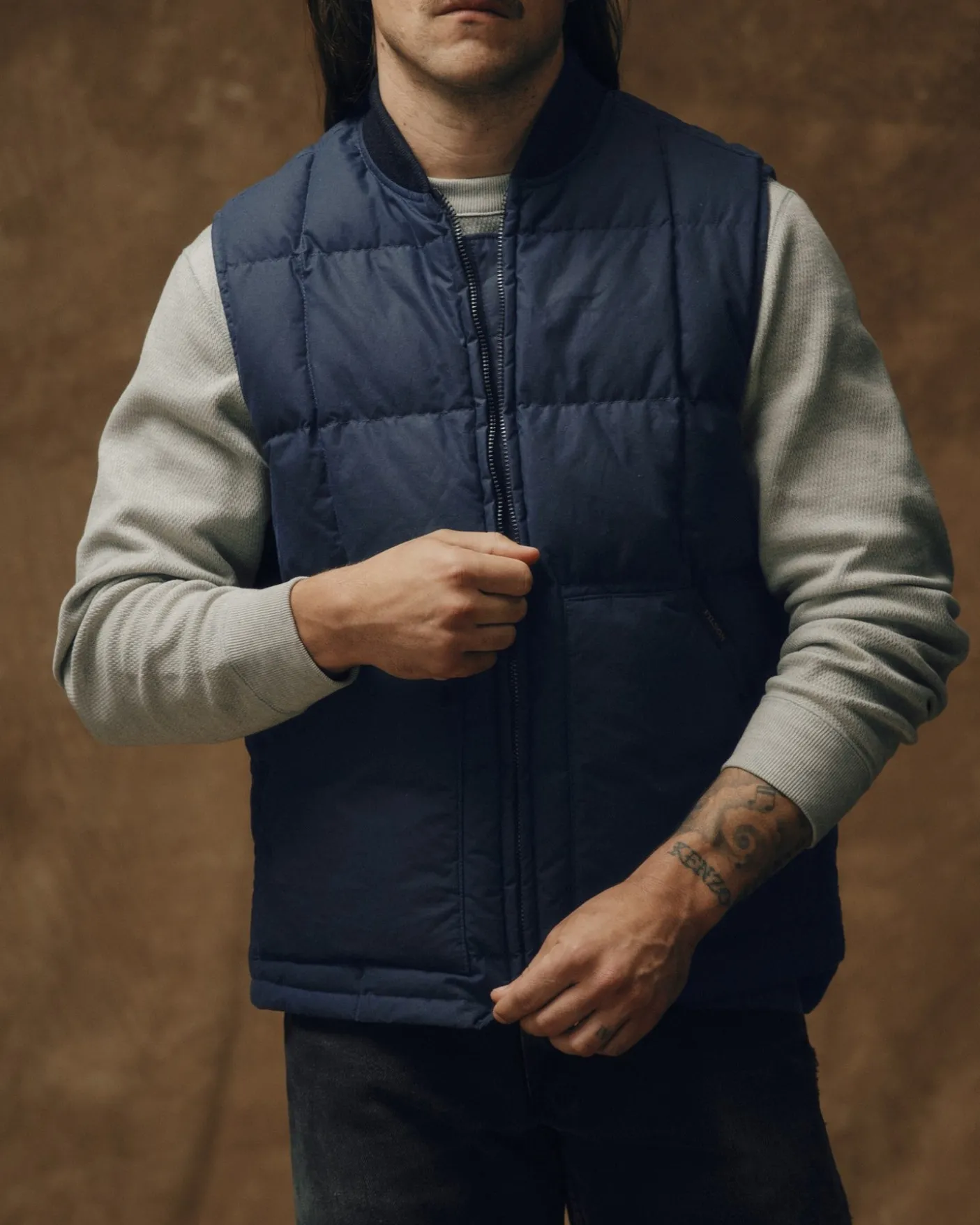 Waxed Down Vest
