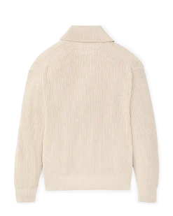Women's Cotton Shawl Neck Cardigan