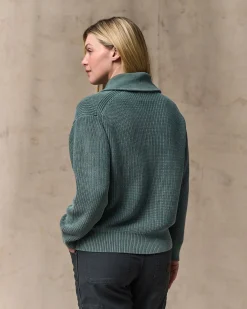 Women's Cotton Shawl Neck Cardigan