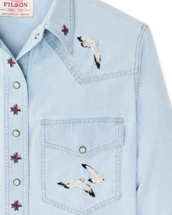 Women's Embroidered Western Shirt