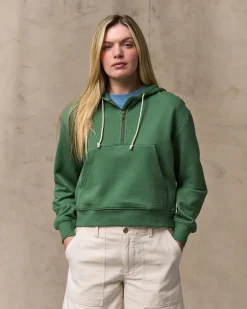 Women's French Terry Half-zip Hoodie
