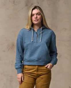 Women's French Terry Half-zip Hoodie