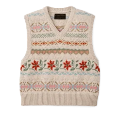 Women's Jacquard Cotton Vest