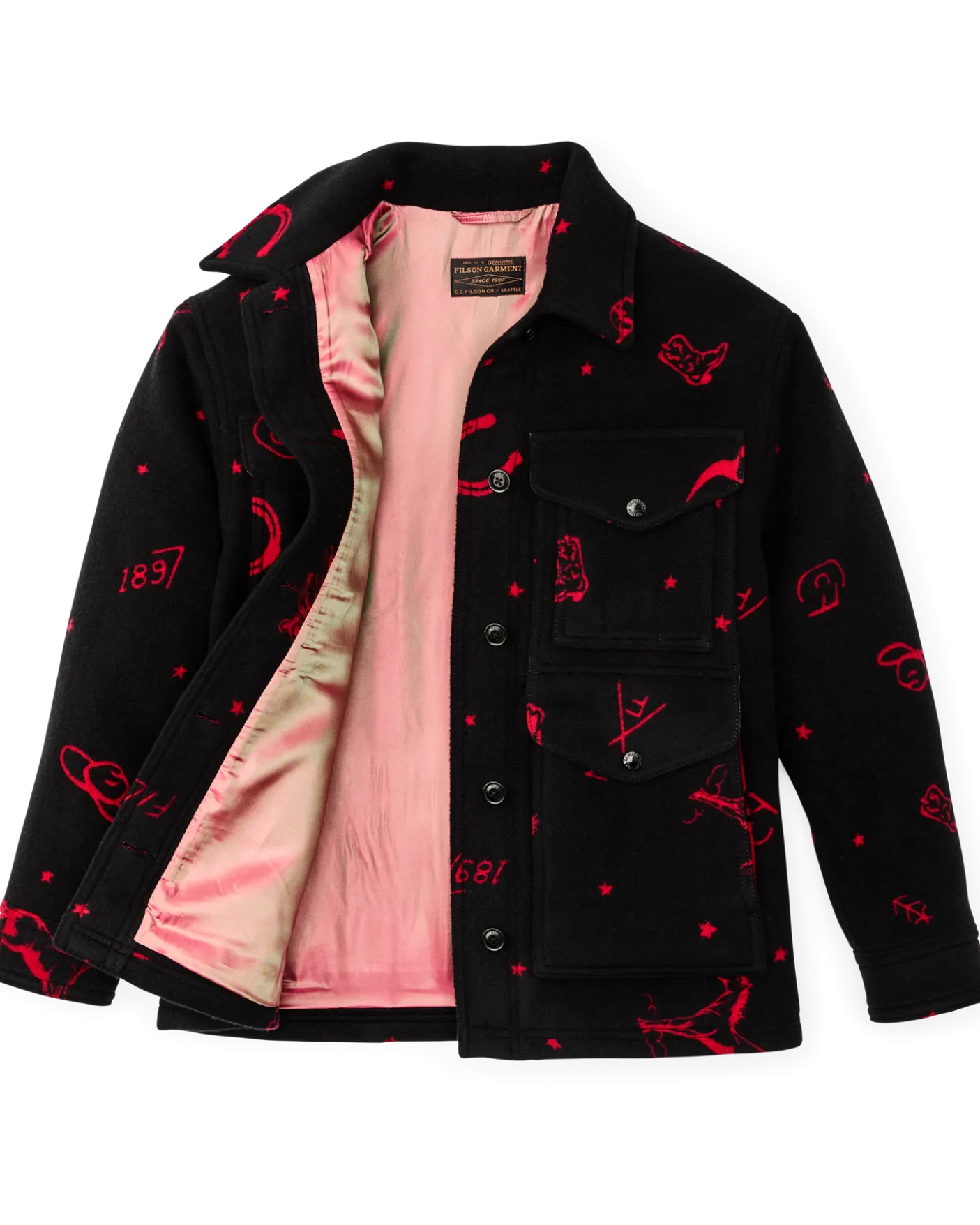 Women's Jacquard Wool Cruiser Jacket