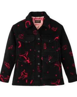 Women's Jacquard Wool Cruiser Jacket