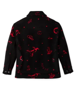 Women's Jacquard Wool Cruiser Jacket