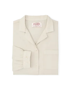 Women's Long Sleeve Twill Camp Shirt