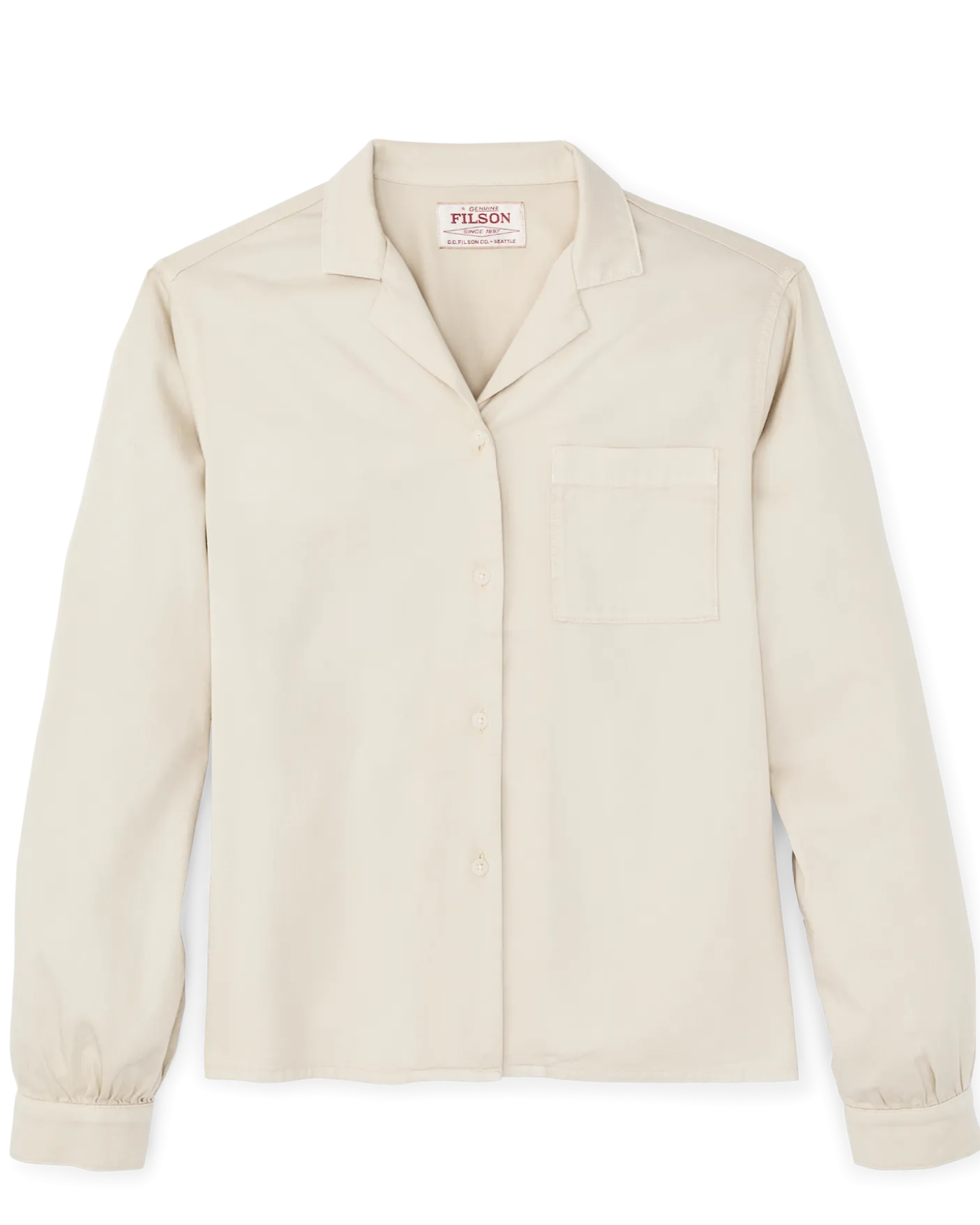 Women's Long Sleeve Twill Camp Shirt