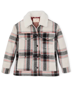 Women's Mackinaw Wool Shearling Cruiser Jacket