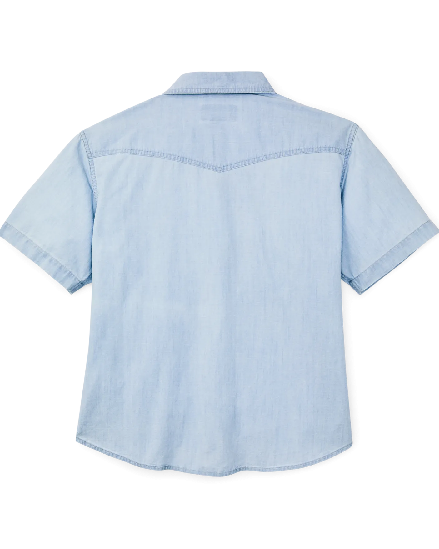 Women's Short Sleeve Chambray Western Shirt